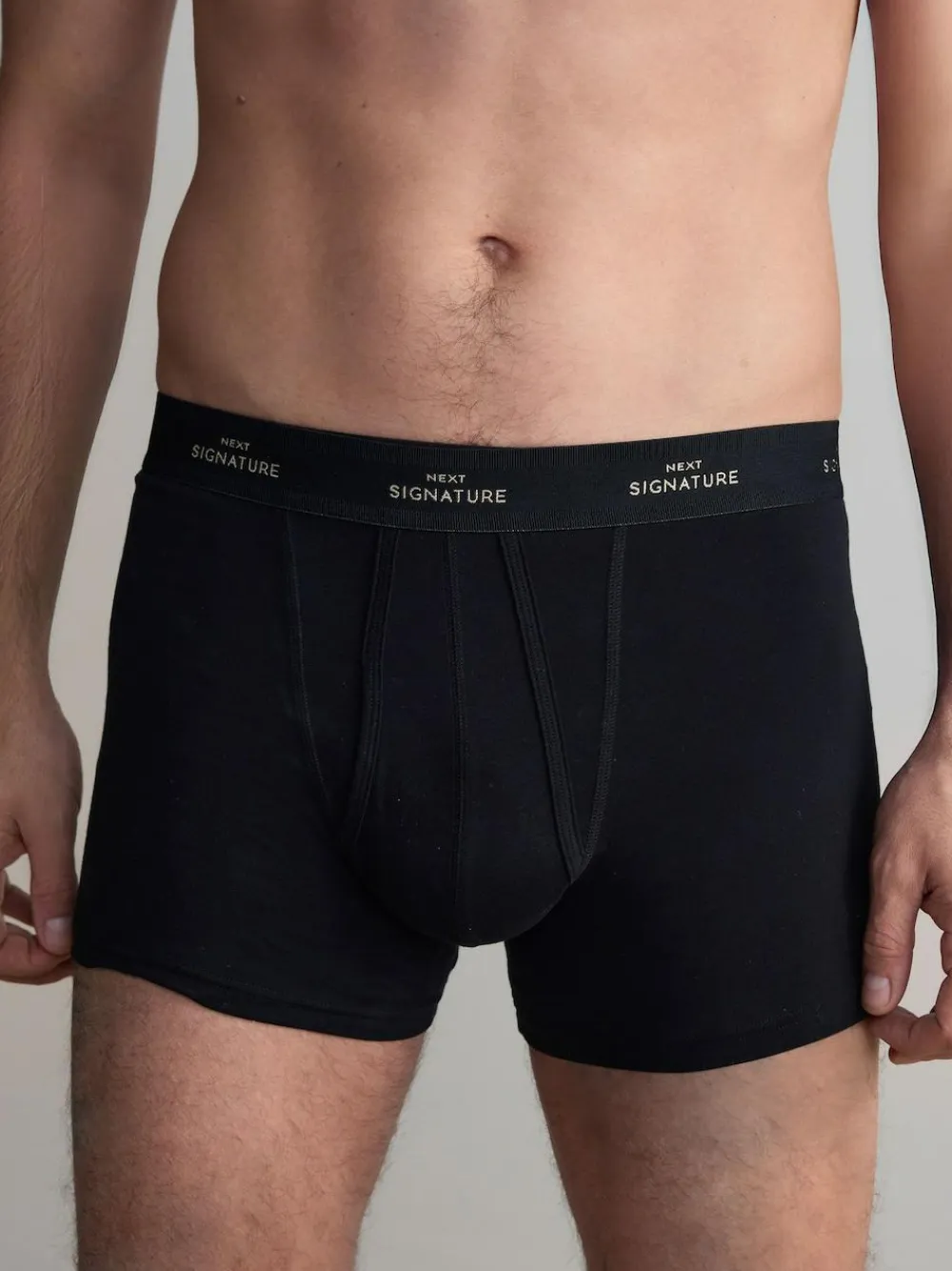 Online Next Black Metallic 4 pack Signature A-Fronts Boxers