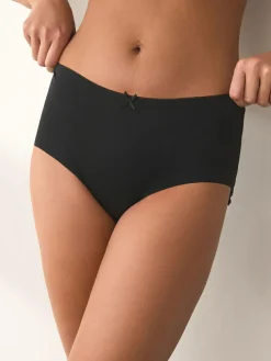 New Next Midi No VPL Lace Back Briefs 3 Pack Black