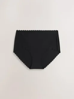 Next Midi No VPL Scallop Knickers 3 Pack^Women Panties|All Lingerie