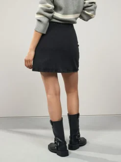 Outlet Next Mini Denim Skirt Black