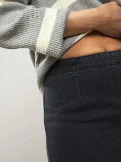 Outlet Next Mini Denim Skirt Black