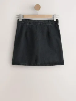 Outlet Next Mini Denim Skirt Black