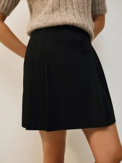 Outlet Next Black Mini Pleated Skirt