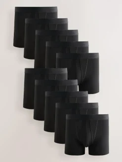 New Next Black Modal 10 pack Signature A-Fronts Boxers