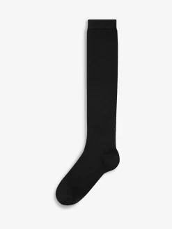 Online Next Modal Blend Knee High Socks 2 Pack Black