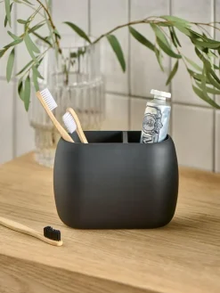 Sale Next Black Moderna Soft Touch Double Toothbrush Tidy