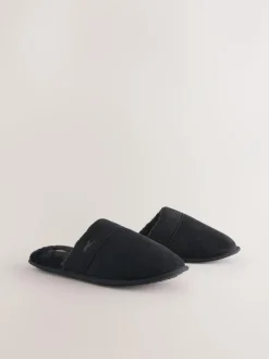 New Next Mule Slippers Black