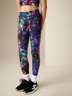 Sale Next Black Multi Splat Sport Leggings (3-16yrs)