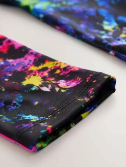 Sale Next Black Multi Splat Sport Leggings (3-16yrs)