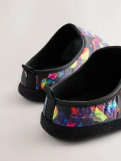 Next Black Multicoloured Gamer Warm Lined Slipper Mules^BOY Nightwear