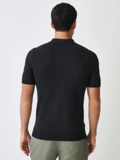 Next Muscle Fit Cotton Rich Short Sleeve Knit Polo Shirt^ Tops & T-Shirts|Knitwear