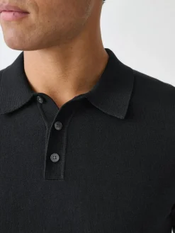 Next Muscle Fit Cotton Rich Short Sleeve Knit Polo Shirt^ Tops & T-Shirts|Knitwear