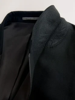 Next Black Muscle Fit Motionflex Stretch Tuxedo Suit Jacket^ Black Suits