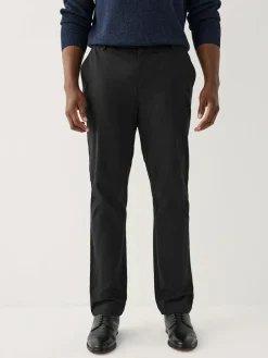 Sale Next Muscle Fit N.Premium Smart Cotton TENCEL™ Lyocell Blend Chinos With Comfort Waistband Black
