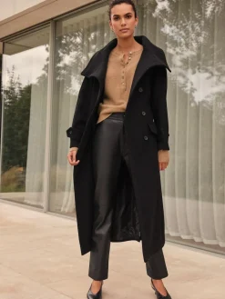 Next N. Premium Funnel Coat Black