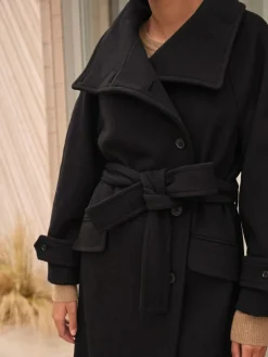 Next N. Premium Funnel Coat Black