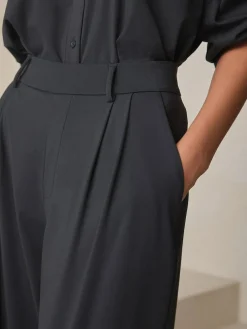 Next N. Premium Wide Leg Tailored Jersey Trousers^Women Pants