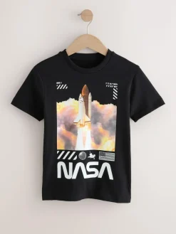 Sale Next NASA Short Sleeve T-Shirt (3-16yrs) Black