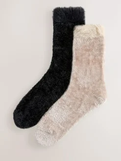 Next Velvet Cosy Socks 2 Pack^Women Socks & Tights|Loungewear