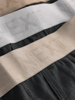 Hot Next Black Neutral Waistbands A-Front Boxers 10 Pack