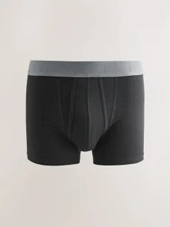 Hot Next Black Neutral Waistbands A-Front Boxers 10 Pack