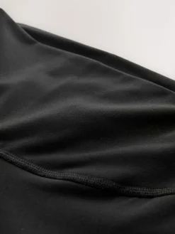 Discount Next Black Active Sports Tummy Control High Waisted Dry Tech Mid Length Sculpting Leggings