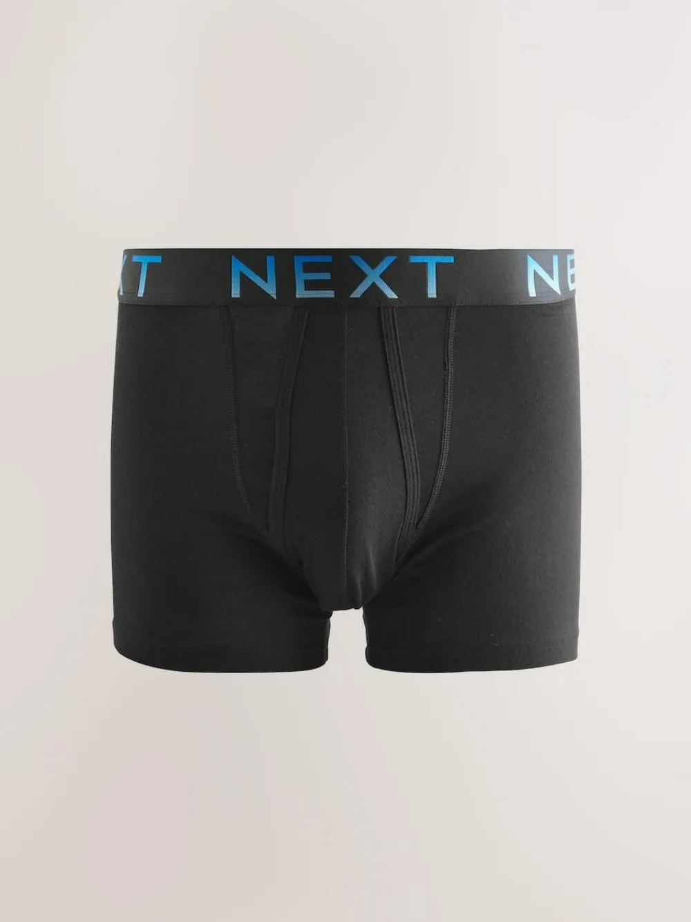 Next Black Ombre Waistband 5 Pack A-Front Cotton Rich Boxers^ Underwear|Underwear