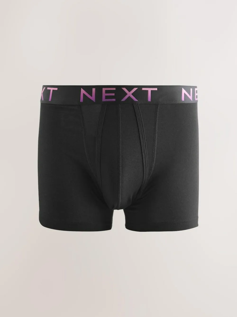 Next Black Ombre Waistband 5 Pack A-Front Cotton Rich Boxers^ Underwear|Underwear