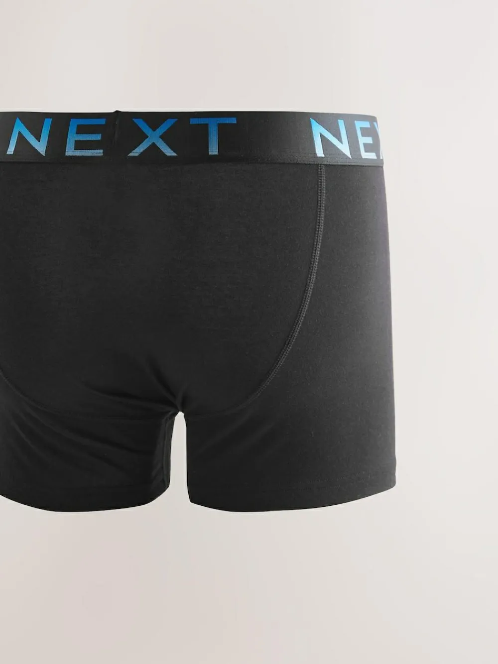 Next Black Ombre Waistband 5 Pack A-Front Cotton Rich Boxers^ Underwear|Underwear