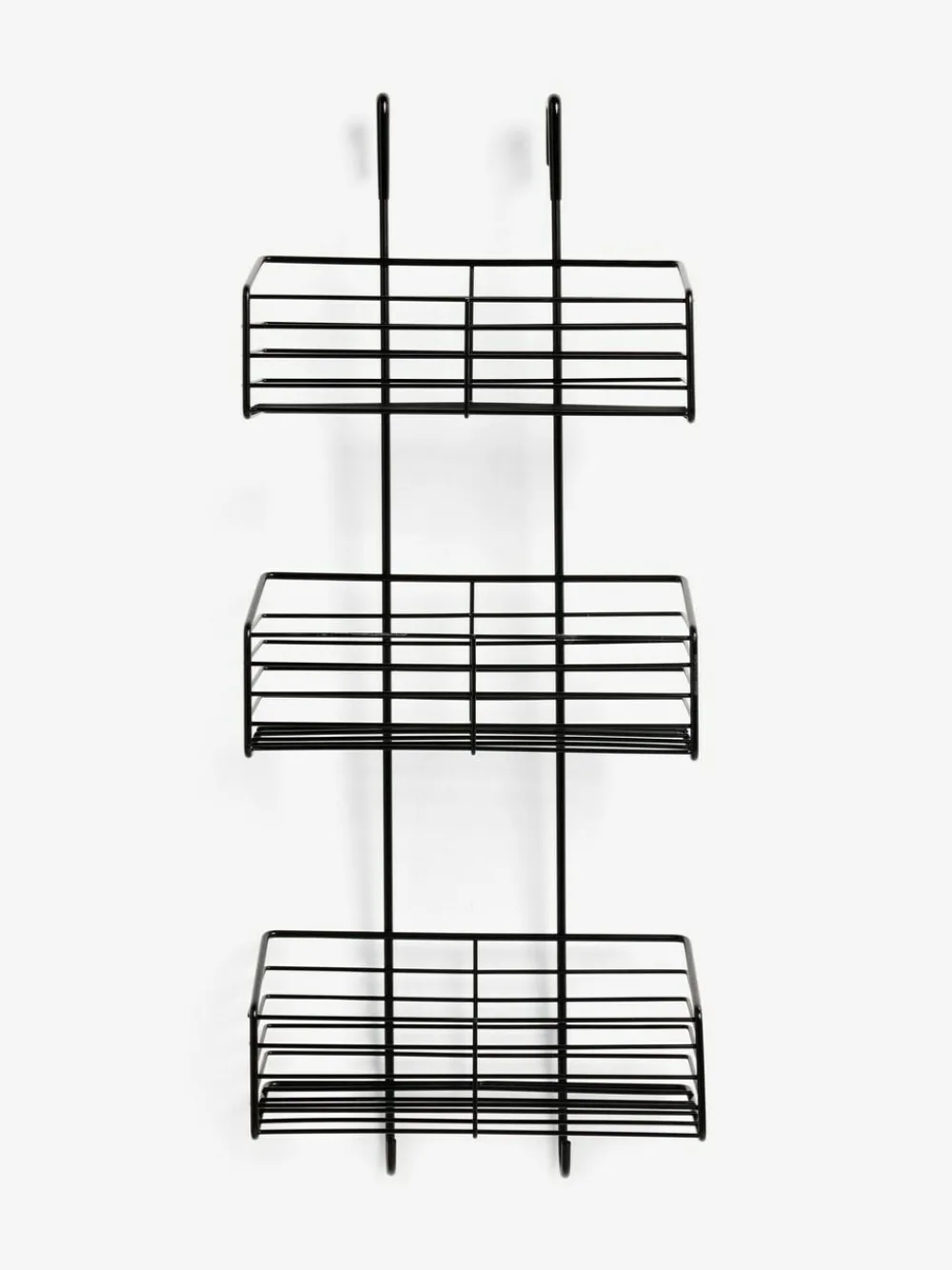 Next Over Door Three Tier Shower Caddy Black