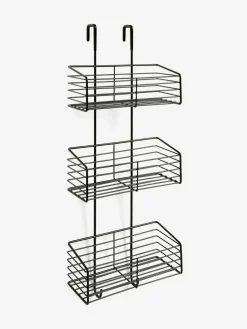 Next Over Door Three Tier Shower Caddy Black