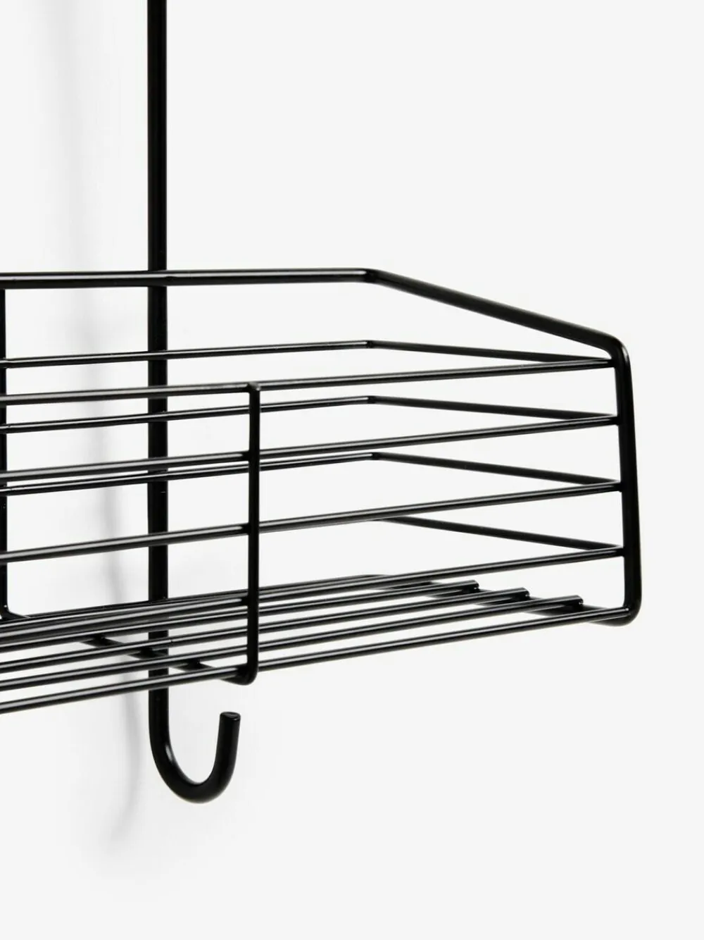 Next Over Door Three Tier Shower Caddy Black