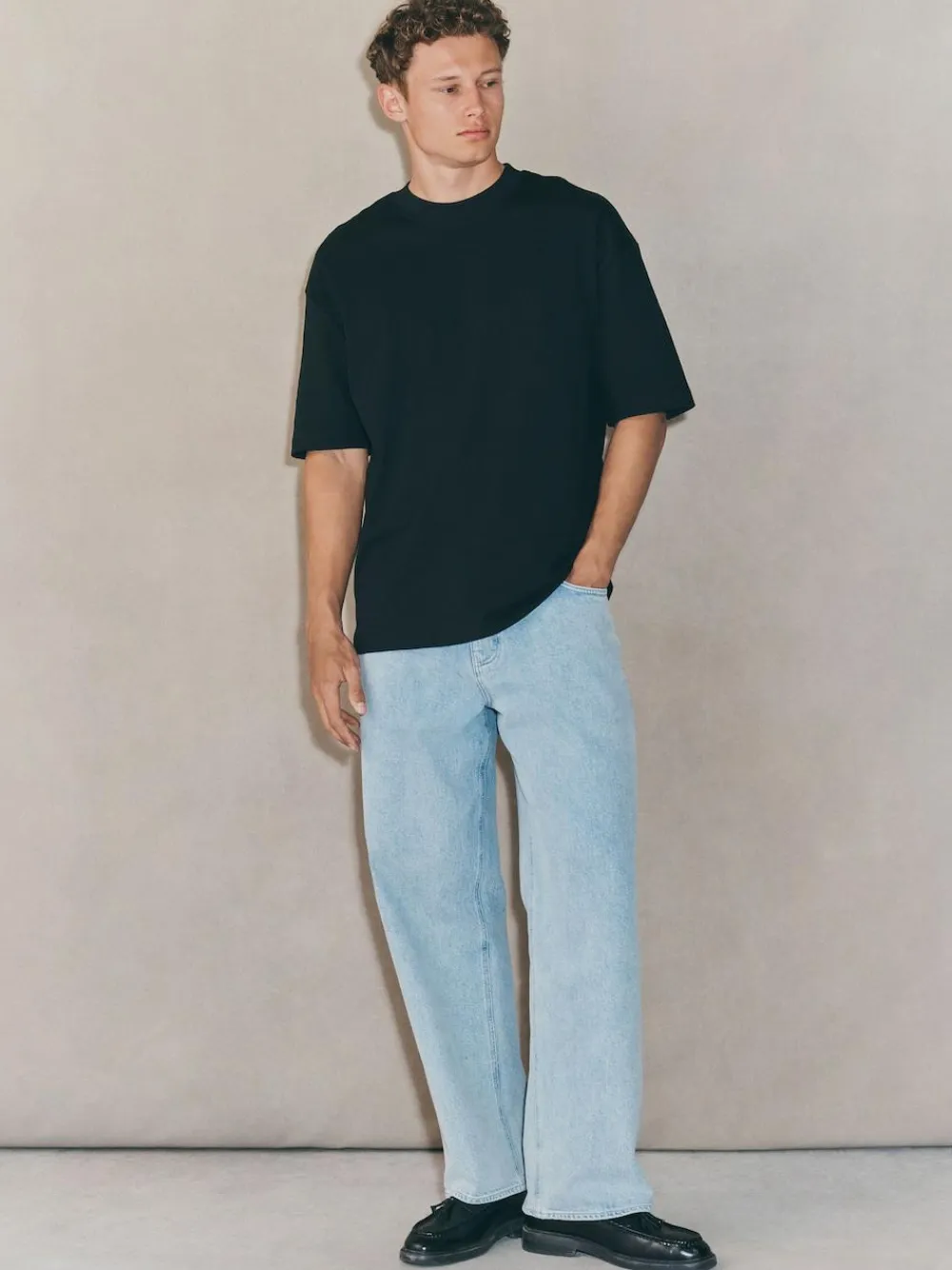 Hot Next Oversized Fit EDIT Heavyweight T-Shirt Black