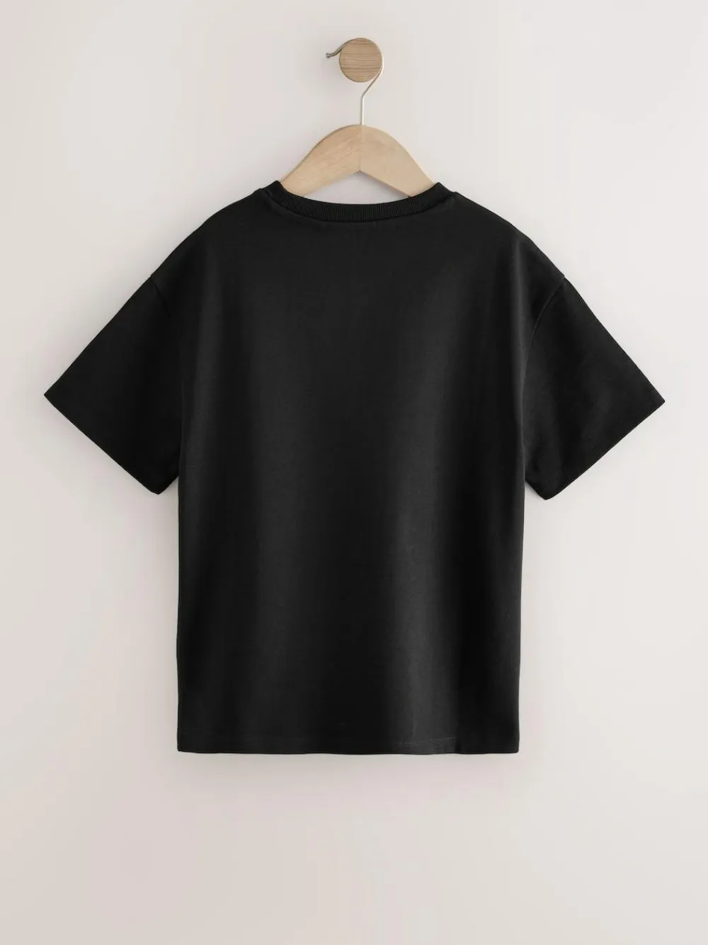 Online Next Oversized Heavyweight 100% Cotton T-Shirt (3-16yrs) Black