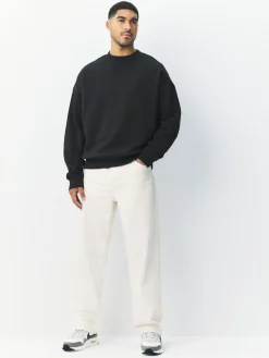 Next Oversized Heavyweight Cotton Rich Crew Neck Sweatshirt^ Sweatshirts & Hoodies|Sweatshirts & Hoodies