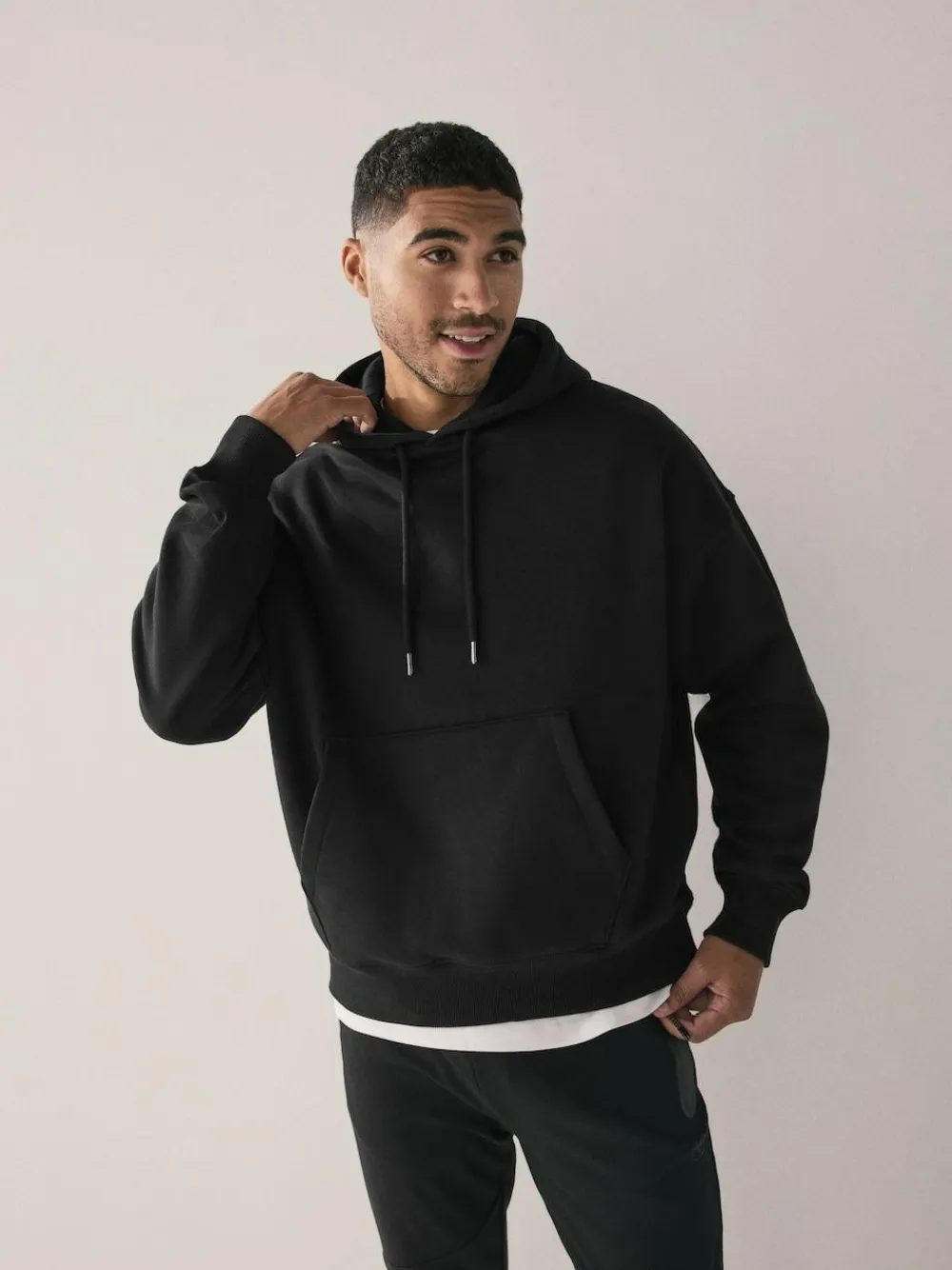 Next Oversized Heavyweight Cotton Rich Jersey Hoodie^ Nightwear|Sweatshirts & Hoodies