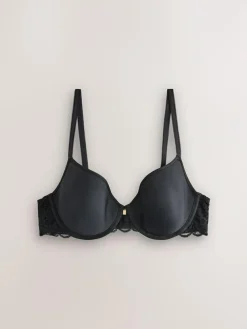 Outlet Next Pad Full Cup Premium Ultimate Comfort Lightweight Breathable T-Shirt Bra Black