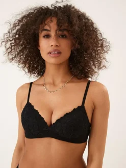 Next Black Pad Non Wire Lace Ultimate Comfort Bra