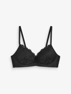Next Black Pad Non Wire Lace Ultimate Comfort Bra
