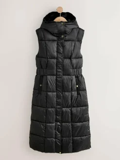 Next Black Padded Gilet^Women Coats & Jackets|Coats & Jackets