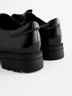 Next Black Patent Bow Monkstrap Chunky School Shoes^ Shoes