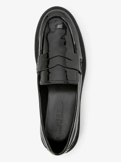 Sale Next Patent Chunky Loafer Shoes Black