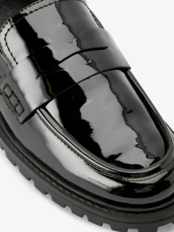 Sale Next Patent Chunky Loafer Shoes Black