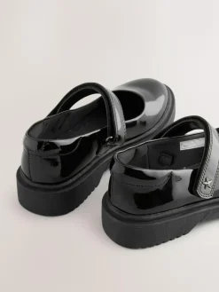 Best Next Black Patent Chunky Mary Jane School Shoes