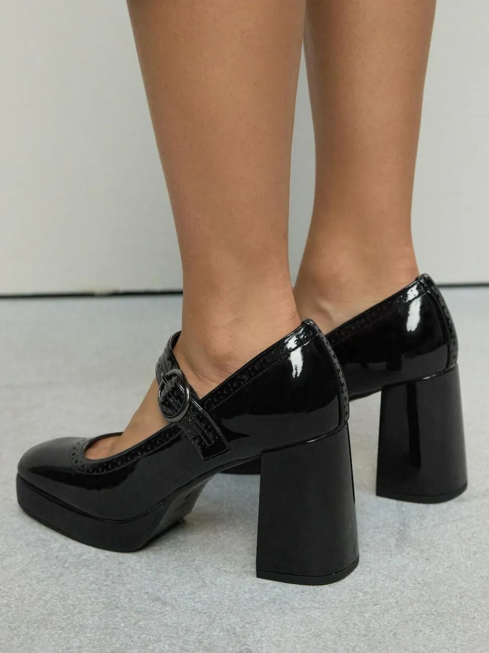 Next Forever Comfort® Brogue Mary Jane Platform Block Heels^Women Heels