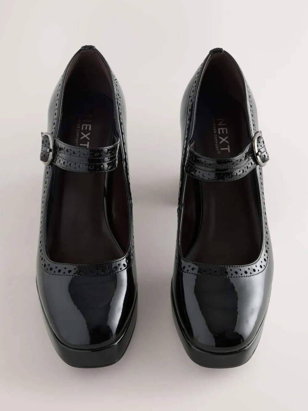 Next Forever Comfort® Brogue Mary Jane Platform Block Heels^Women Heels