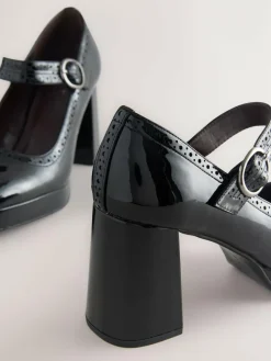 Next Forever Comfort® Brogue Mary Jane Platform Block Heels^Women Heels