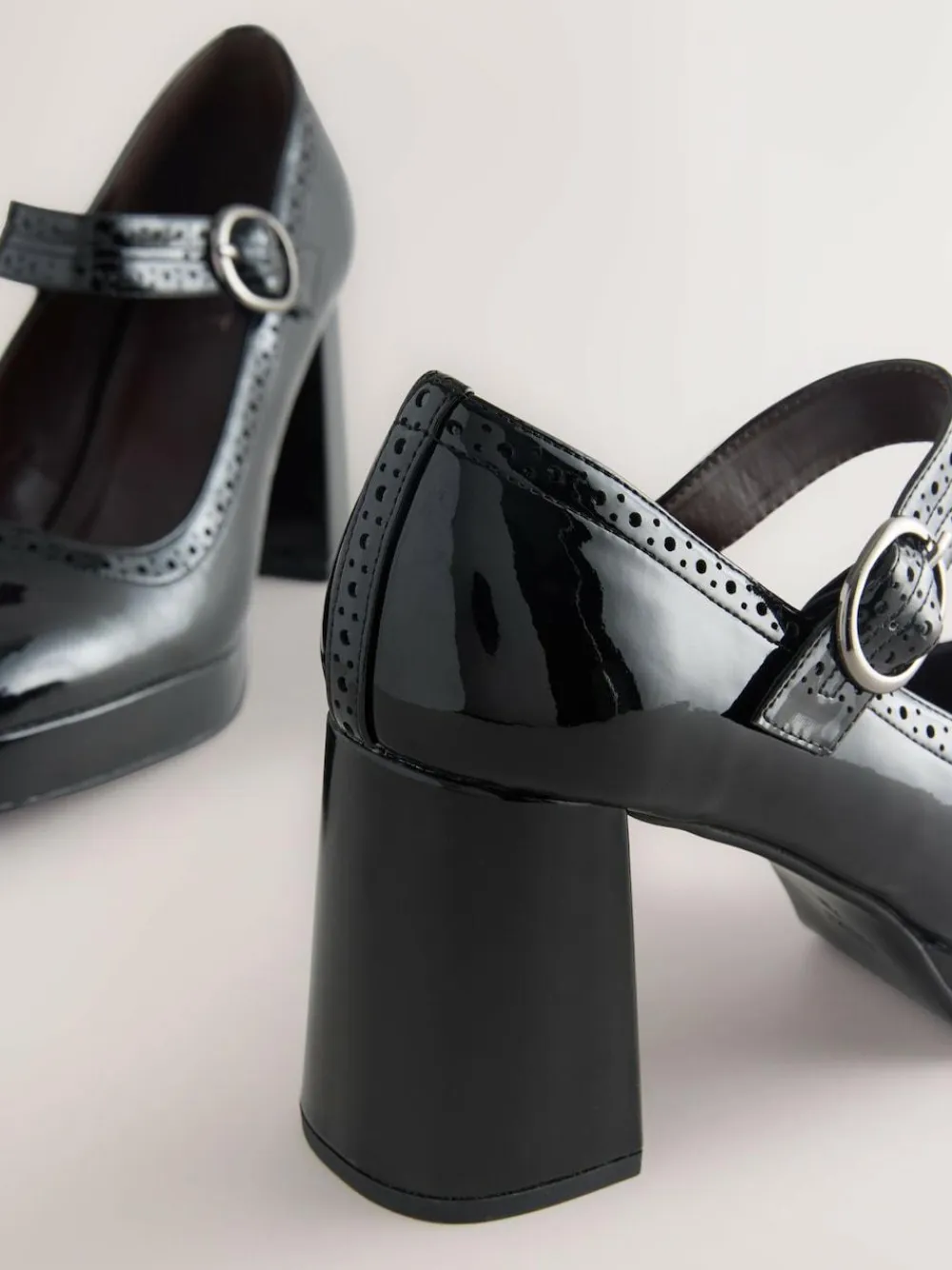 Next Forever Comfort® Brogue Mary Jane Platform Block Heels^Women Heels