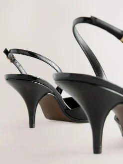 Next Forever Comfort® Pointed Toe Curvy Slingback Heels^Women Heels