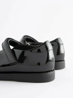 Next Black Patent School Mary Jane Crepe Sole Shoes
